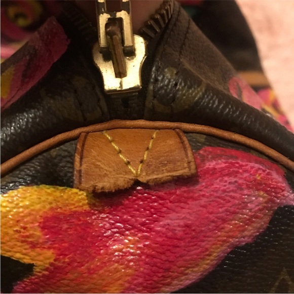 Auth Louis Vuitton vintage Keepall 50 custom painted ! - Picture 5 of 8